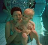Hannes mit Mama auf Tauchgang