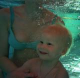 Hannes mit Mama auf Tauchgang